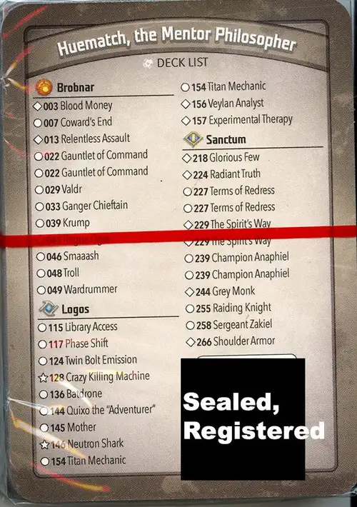 KeyForge Call of the Archons Huematch, the Mentor Philosopher Archon Deck [REGISTERED] [Library Access, Phase Shift, Mother, Neutron Shark, The Spirit's Way x2!] [Mint Unopened]