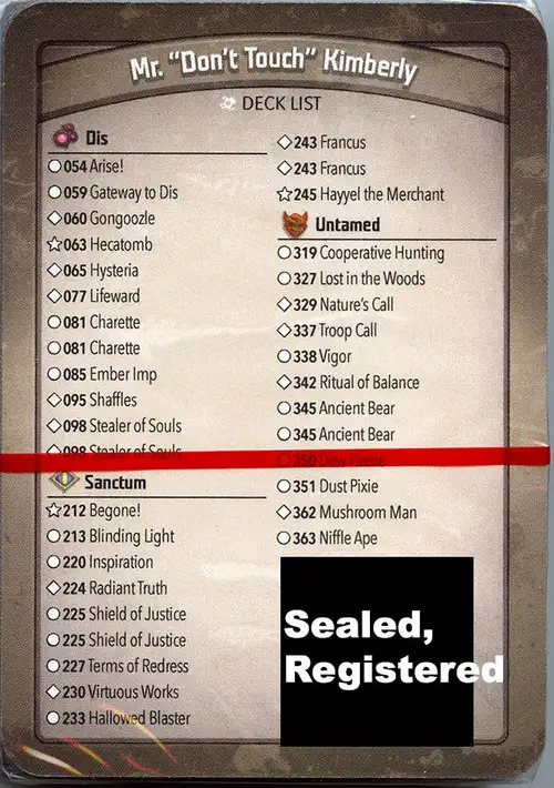 KeyForge Call of the Archons Mr. "Don't Touch" Kimberly Archon Deck [REGISTERED] [Arise, Virtuous Works, Nature's Call, Dust Pixie!] [Mint Unopened]