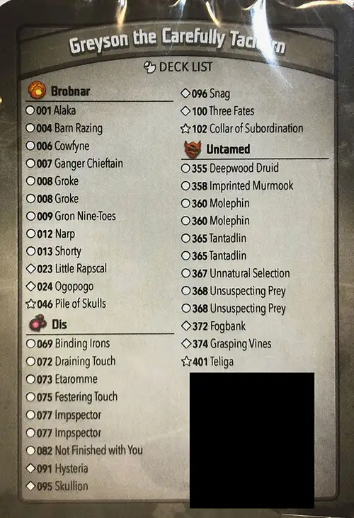 KeyForge Worlds Collide Greyson the Carefully Taciturn Archon Deck [REGISTERED] [Collar of Subordination, Teliga, Pile of Skulls!] [Mint Unopened]