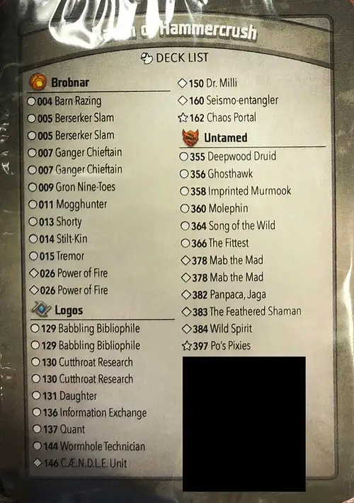 KeyForge Worlds Collide Raven of Hammercrush Archon Deck [REGISTERED] [Ghosthawk, Mab the Mad x2, Po's Pixies!] [Mint Unopened]