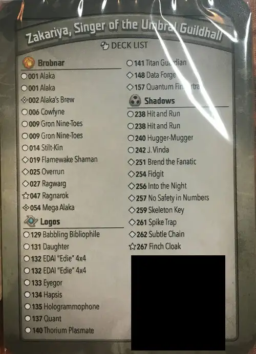 KeyForge Worlds Collide Zakariya, Singer of the Umbral Guildhall Archon Deck [REGISTERED] [Ragnarok, Daughter, EDAI x2, Data Forge!] [Mint Unopened]