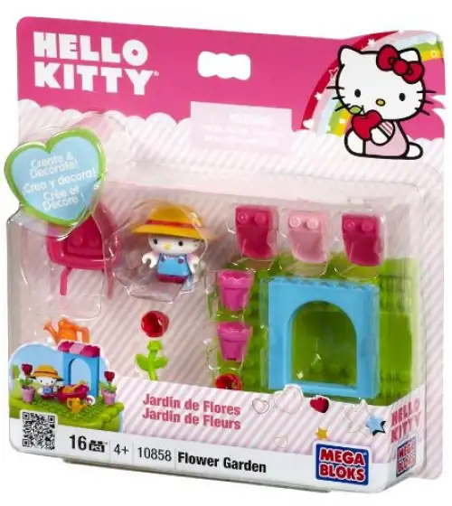 Mega Bloks Sanrio Hello Kitty Flower Garden Set #10858 [Damaged Package]