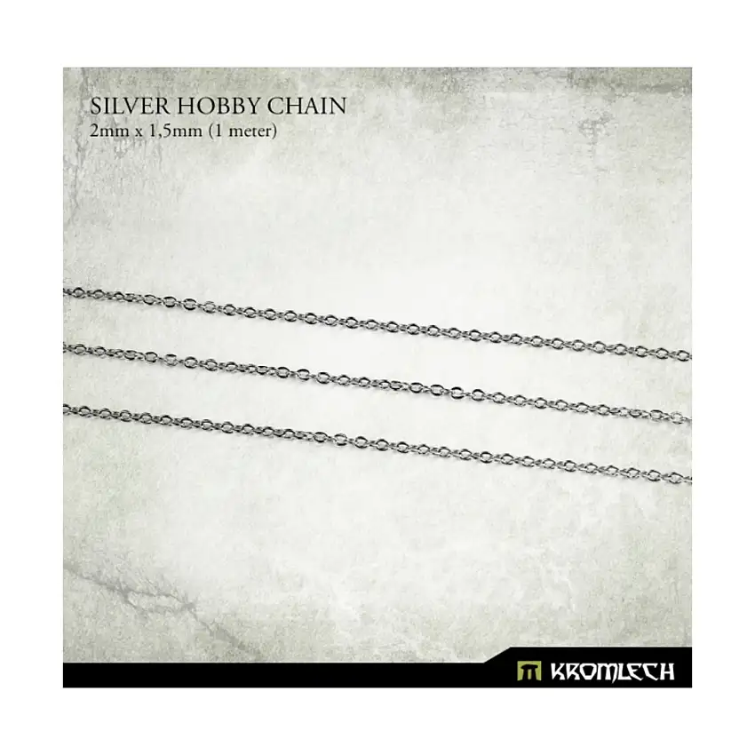 Silver Hobby Chain - 2x1.5mm