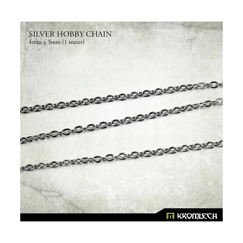 Silver Hobby Chain - 4x3mm