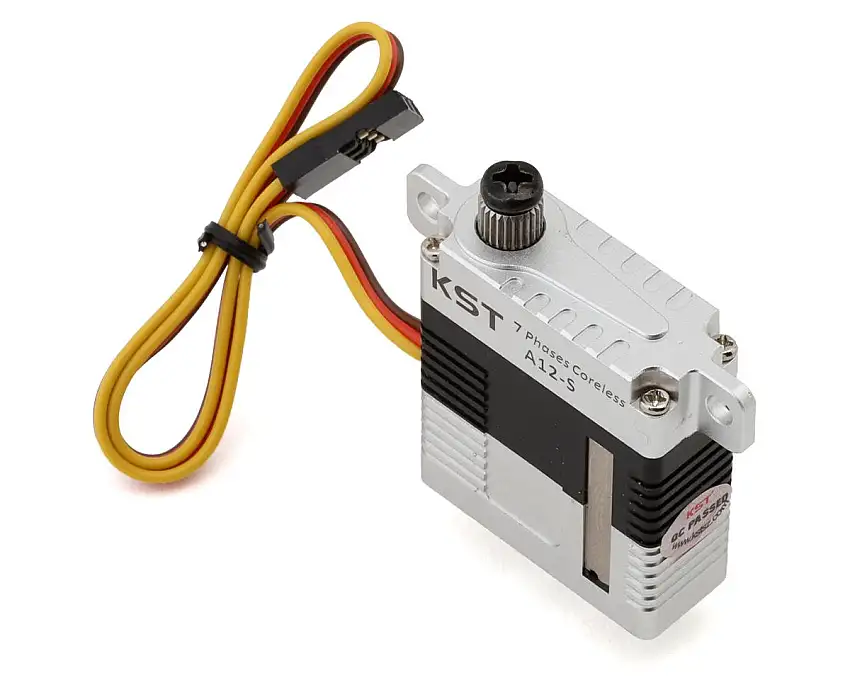 KST A12-S Aluminum Mini Coreless Magnetic Sensor Metal Gear High Voltage Servo (Horizontal Mount) (Gliders)