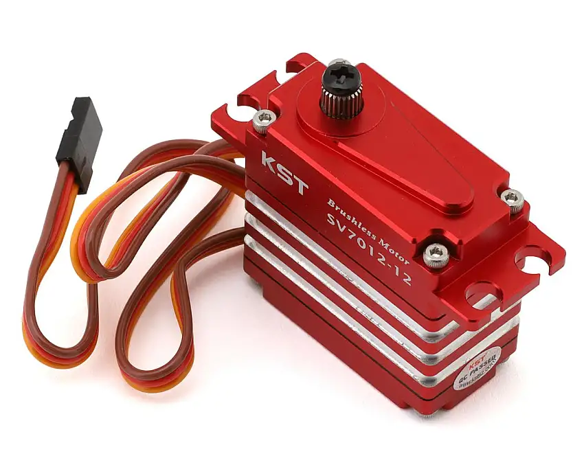 KST SV7012-12 Aluminum Standard Brushless Digital Super High Voltage Metal Gear Servo (Red)