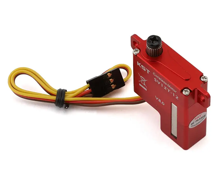 KST SV12T-12 Aluminum Coreless Super High Voltage Metal Gear Wing Servo (Red)