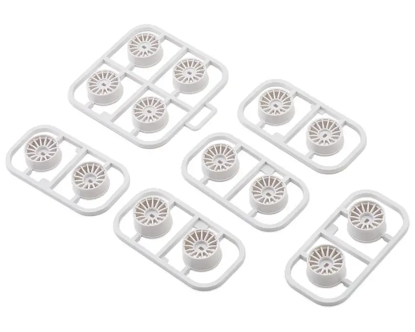 Kyosho Mini-Z AWD Multi Spoke Wheel (14) (0/+1.5/+2.5/+3.5 Offsets) (White)
