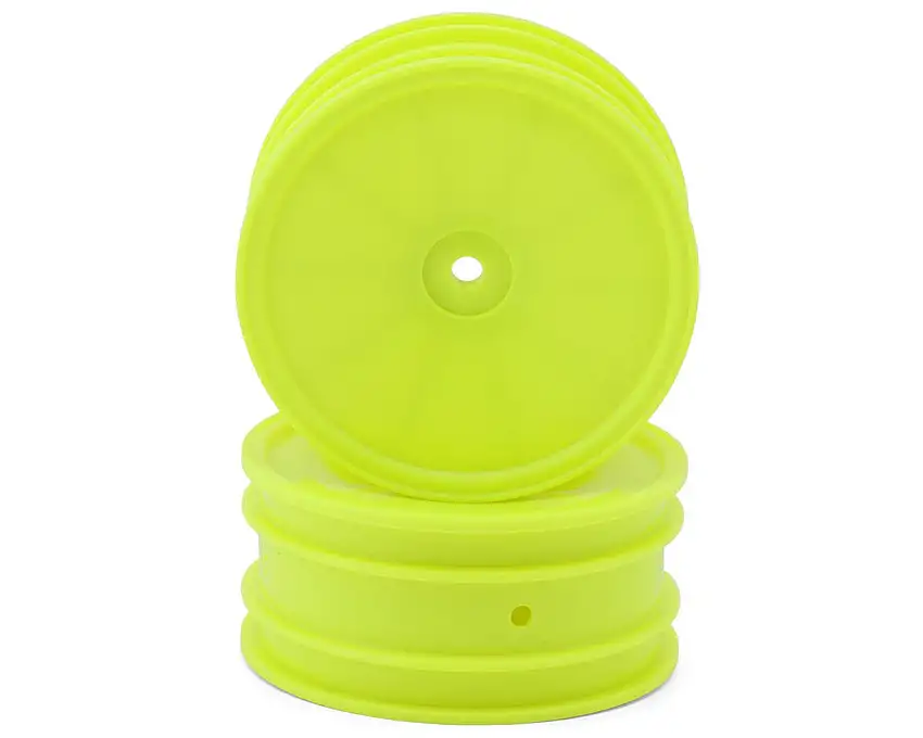 Kyosho Optima 2.2" Front Dish Wheels (Yellow) (2) w/12mm Hex