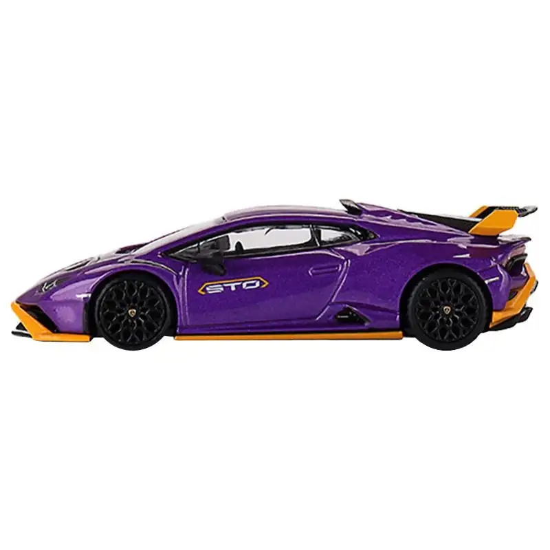 Lamborghini Huracan STO Viola Pasifae Purple Metallic Limited Edition 1/64 Diecast Model Car by Mini GT