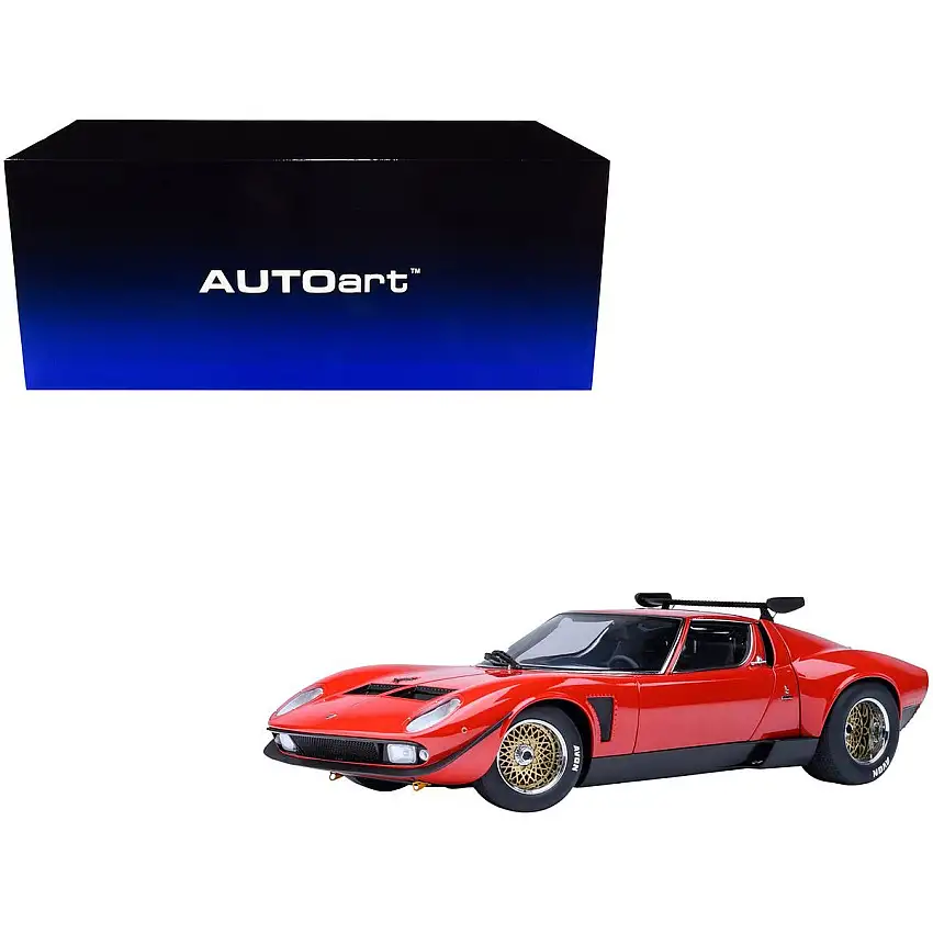 Lamborghini Miura SVR Jota Red 1/18 Model Car by Autoart