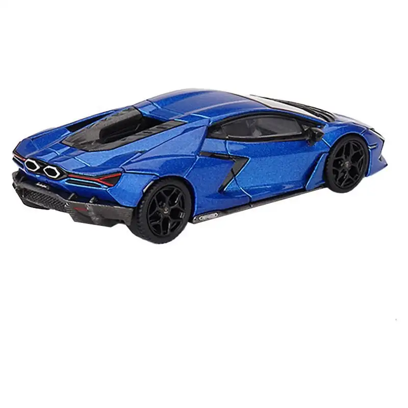 Lamborghini Revuelto Blu Eleos Blue Metallic Limited Edition to 8400 pieces Worldwide 1/64 Diecast Model Car by Mini GT