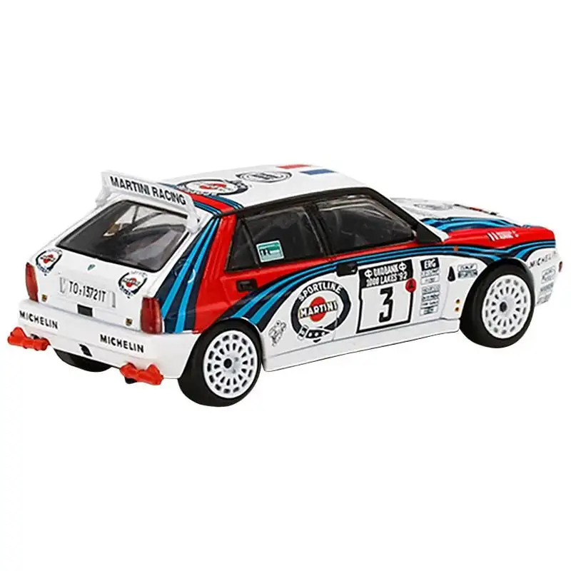 Lancia Delta HF Integrale Evoluzione #3 Didier Auriol - Bernard Occelli Winner "Rally 1000 Lakes" (1992) 1/64 Diecast Model Car by Mini GT