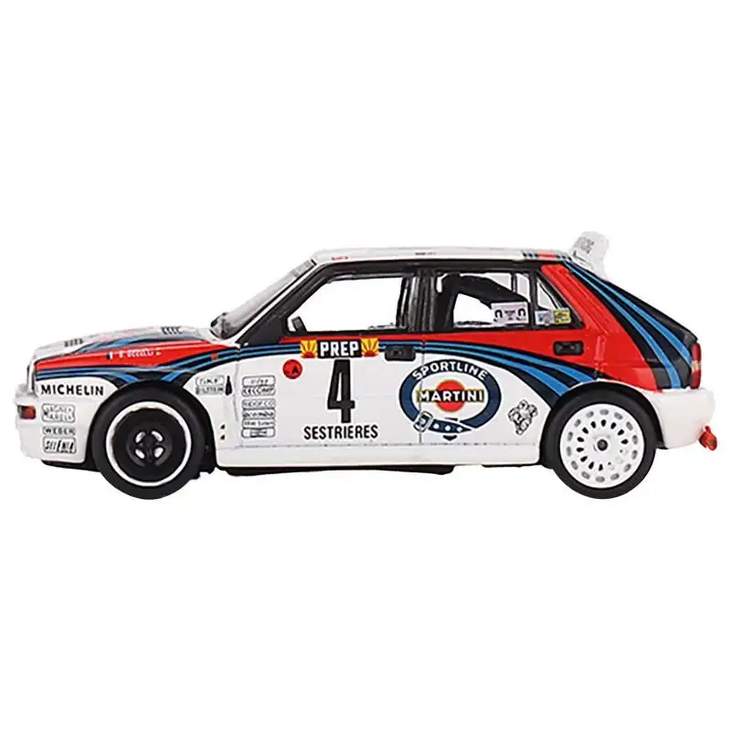 Lancia Delta HF Integrale Evoluzione #4 Didier Auriol - Bernard Occelli "Martini Racing" Winner "Rally MonteCarlo" (1992) Limited Edition to 1440 pieces Worldwide 1/64 Diecast Model Car by Mini GT