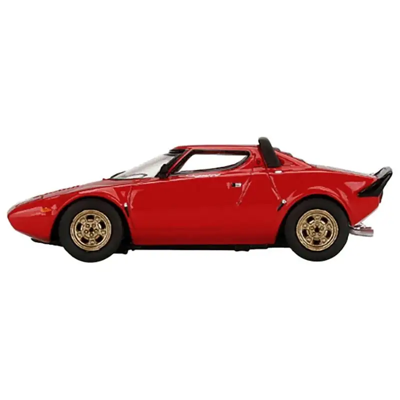 Lancia Stratos HF Stradale Rosso Arancio Red Limited Edition to 2400 pieces Worldwide 1/64 Diecast Model Car by Mini GT