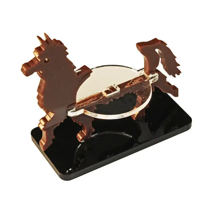 50x25mm Base - Llama Character Mount, Brown