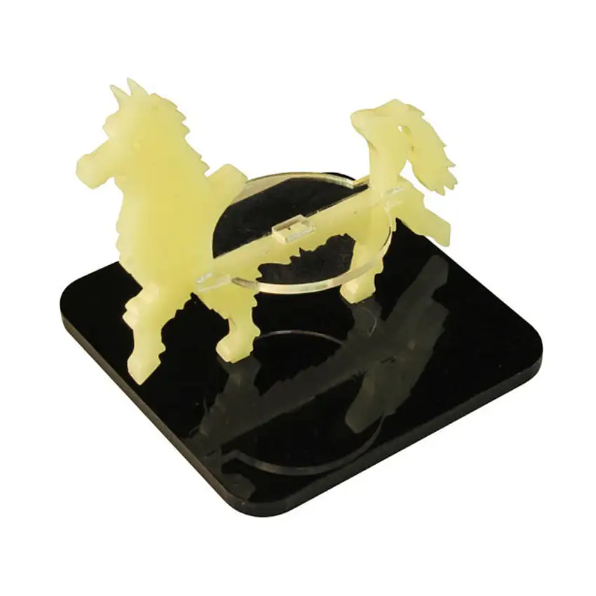 2" Square Base - Llama Character Mount, Ivory