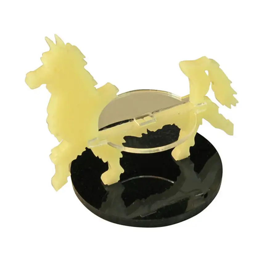 40mm Round Base - Llama Character Mount, Ivory