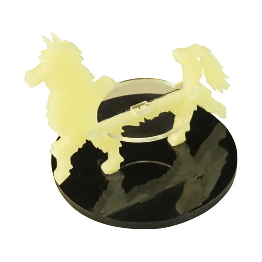 50mm Round Base - Llama Character Mount, Ivory