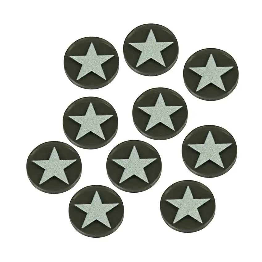 WWII Night War Faction Tokens - Allied White Star