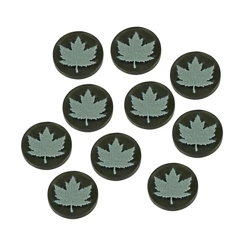 WWII Night War Faction Tokens - Canadian Leaf