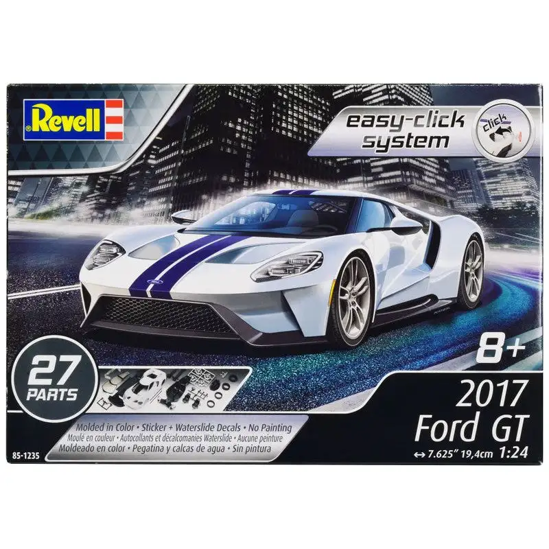 Level 2 Easy-Click Model Kit 2017 Ford GT 1/24 Scale Model by Revell