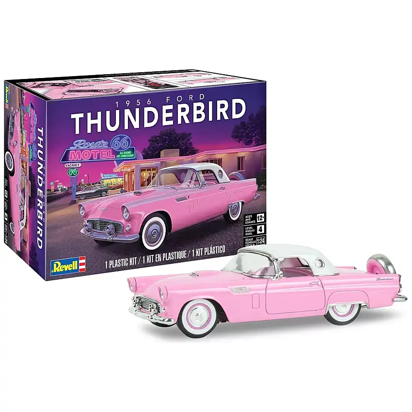 Level 4 Model Kit 1956 Ford Thunderbird 1/24 Scale Model by Revell