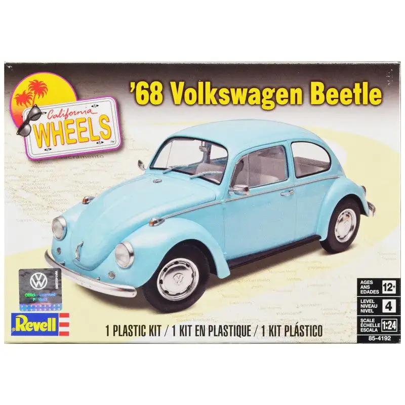 Level 4 Model Kit 1968 Volkswagen Beetle 1/24 Scale Model by Revell