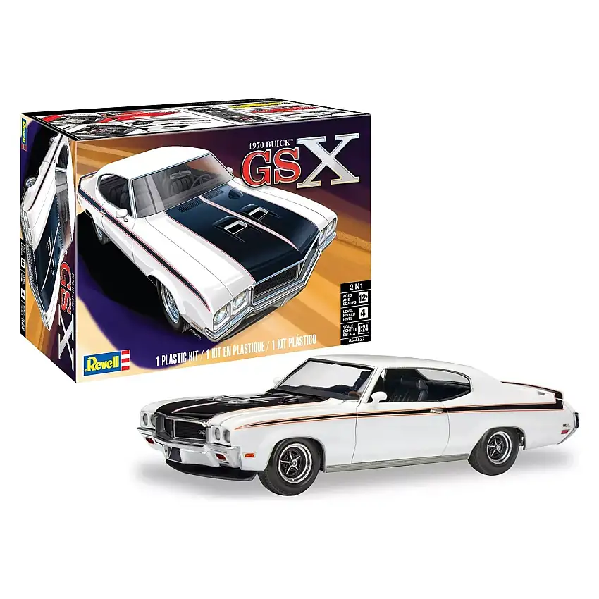 Level 4 Model Kit 1970 Buick GSX 2-in-1 Kit 1/24 Scale Model by Revell