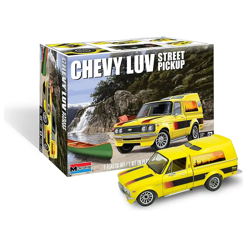 Level 4 Model Kit Chevrolet LUV Street Pickup Truck "Monogram" Series 1/24 Scale Model by Revell