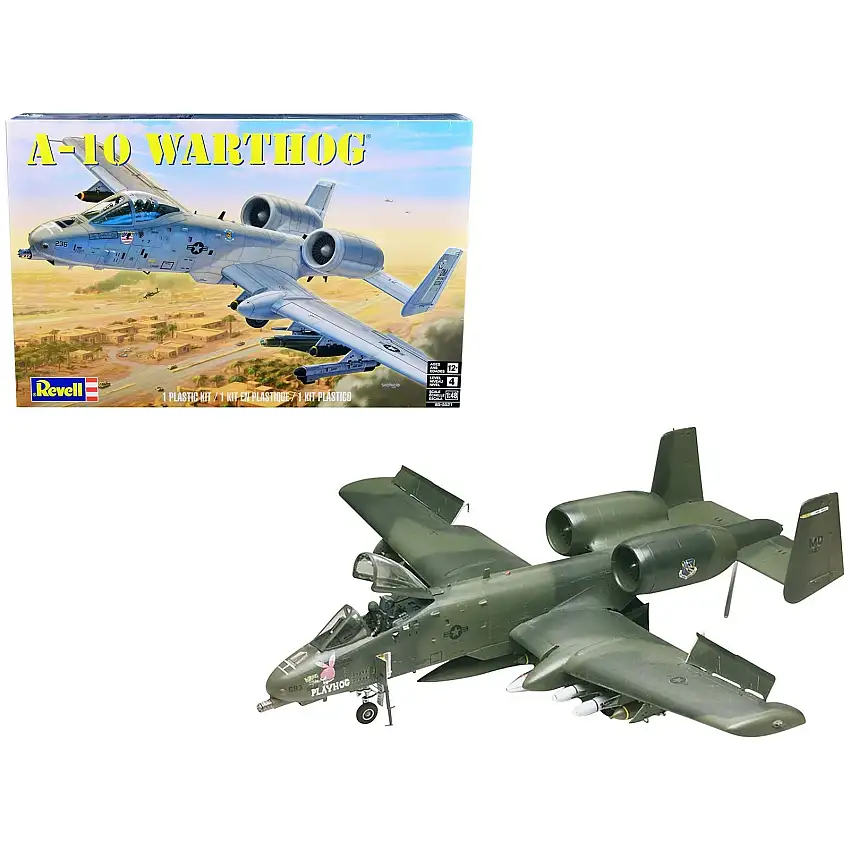 Level 4 Model Kit Fairchild Republic A-10 Warthog (Thunderbolt II) Aircraft 1/48 Scale Model by Revell