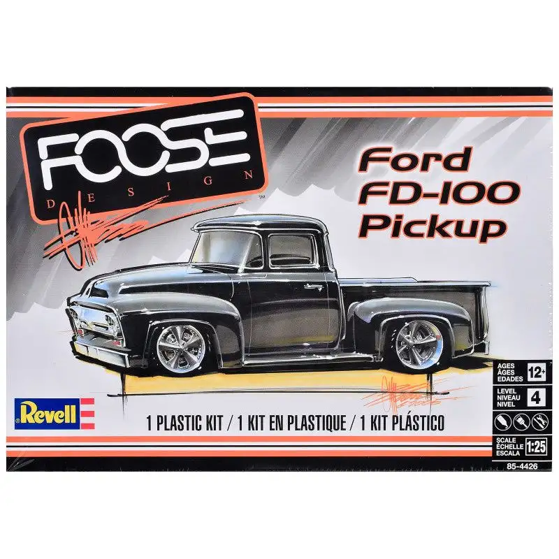 Level 4 Model Kit Ford FD-100 Pickup Truck "Foose" 1/25 Scale Model by Revell