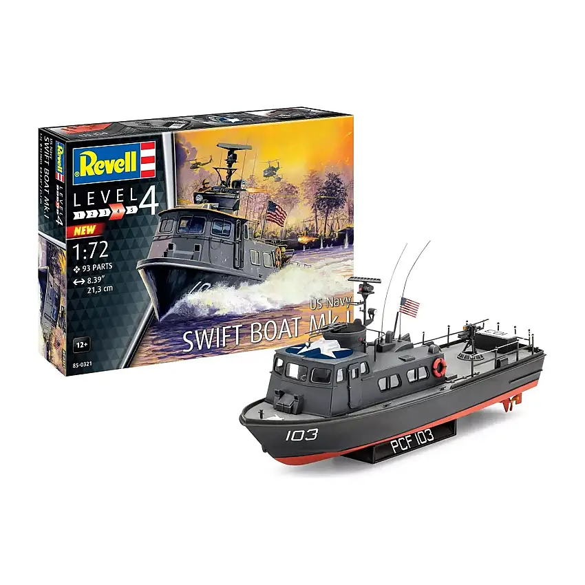Level 4 Model Kit US Navy Swift Boat Mk.I 1/72 Scale Model by Revell