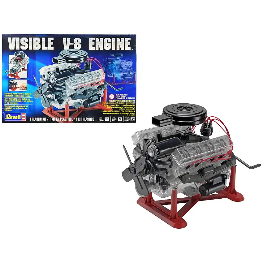 Level 5 Model Kit Visible V-8 Engine 1/4 Scale Model by Revell