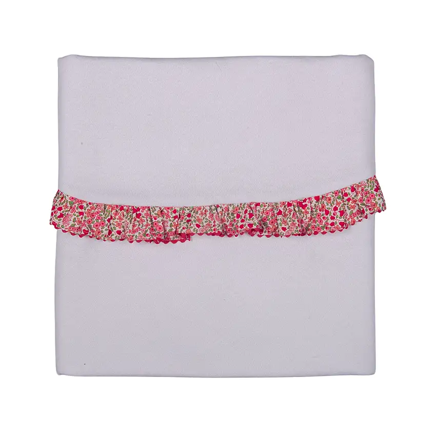 Lili Rose | Girls White Pointelle Cotton Blanket (80cm)