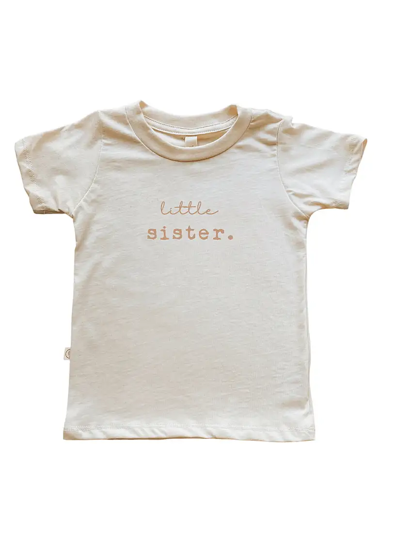 Little Sister Clay Organic Cotton Short Sleeve Toddler T-shirt