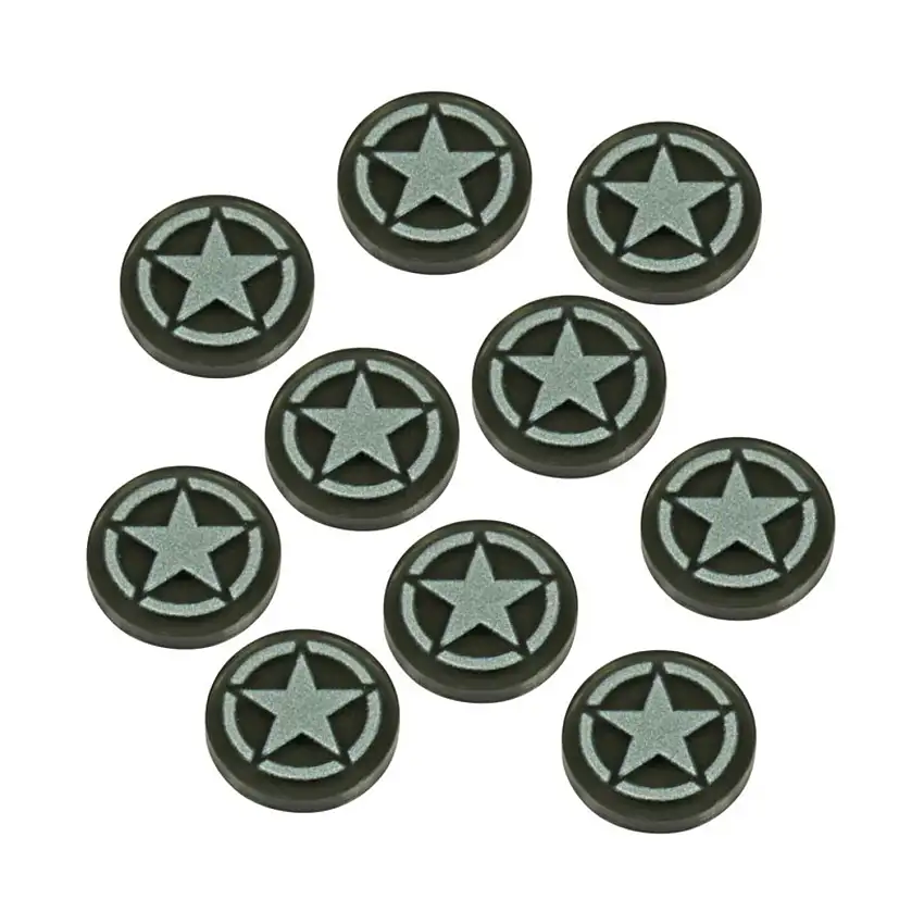 WWII Night War Faction Tokens - American Army Star