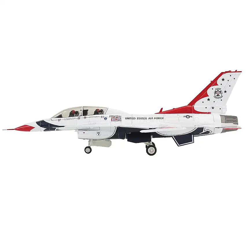 Lockheed F-16D Fighting Falcon Fighter Aircraft "No.7 Thunderbirds Nellis Air Force Base" (2017) United States Air Force "Air Power Series" 1/72 Diecast Model by Hobby Master