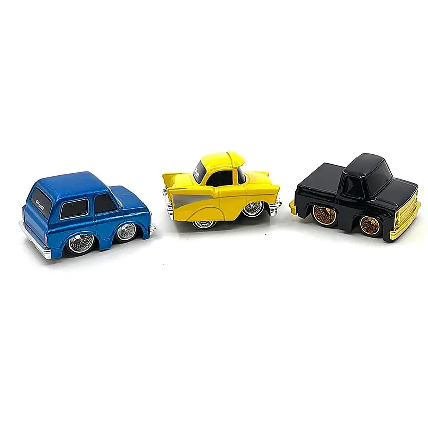 "Lowriders" Series 2 Chevrolet Triple Pack Set of 3 Cars Diecast Model Cars by CarTuned