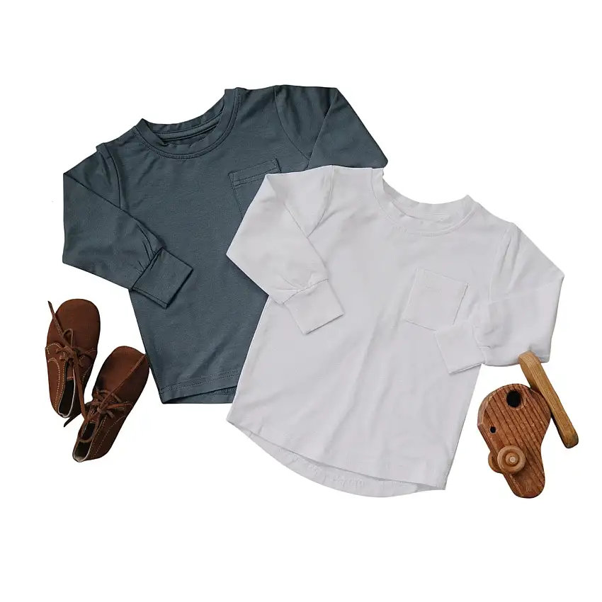 Ls Bamboo Pocket Tee - More Colors