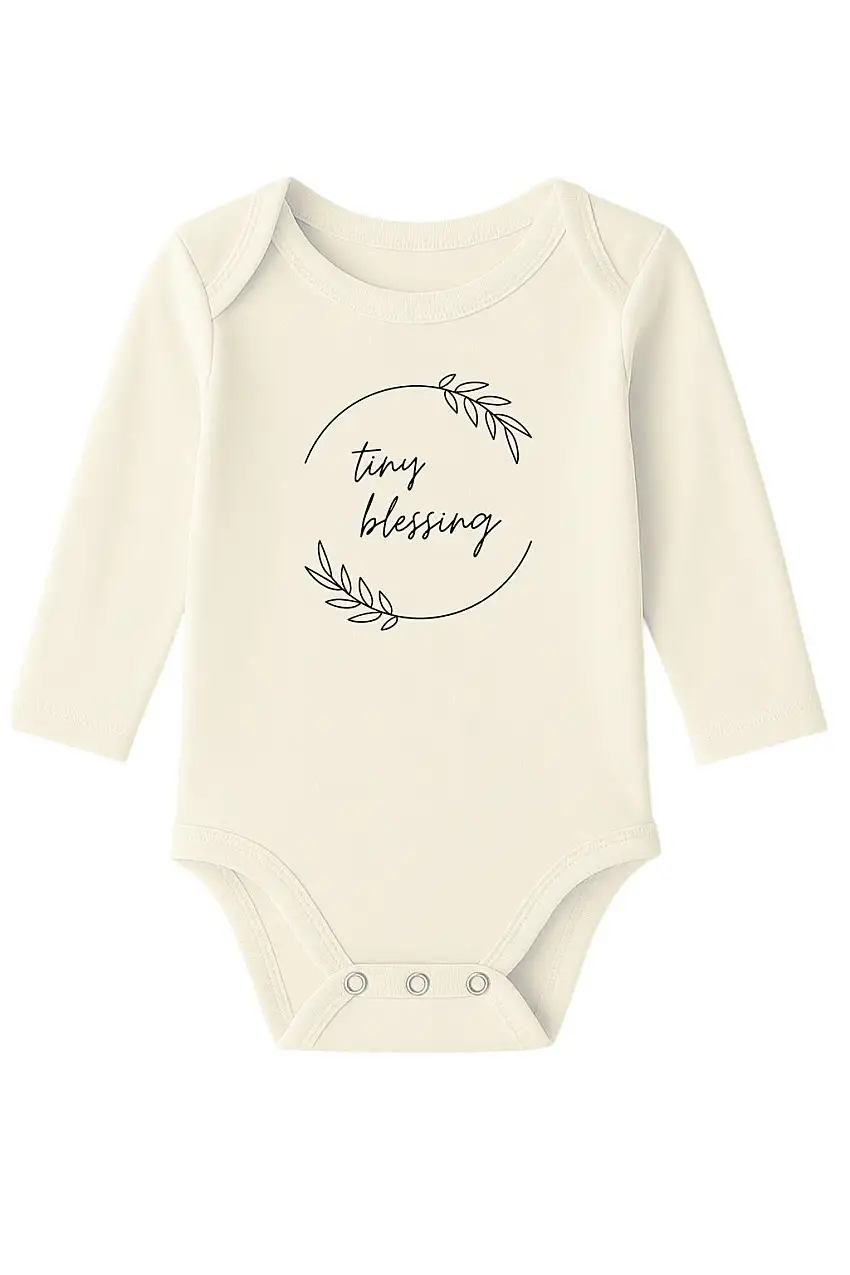 Tiny Blessing Organic Cotton Baby Bodysuit Long Sleeve