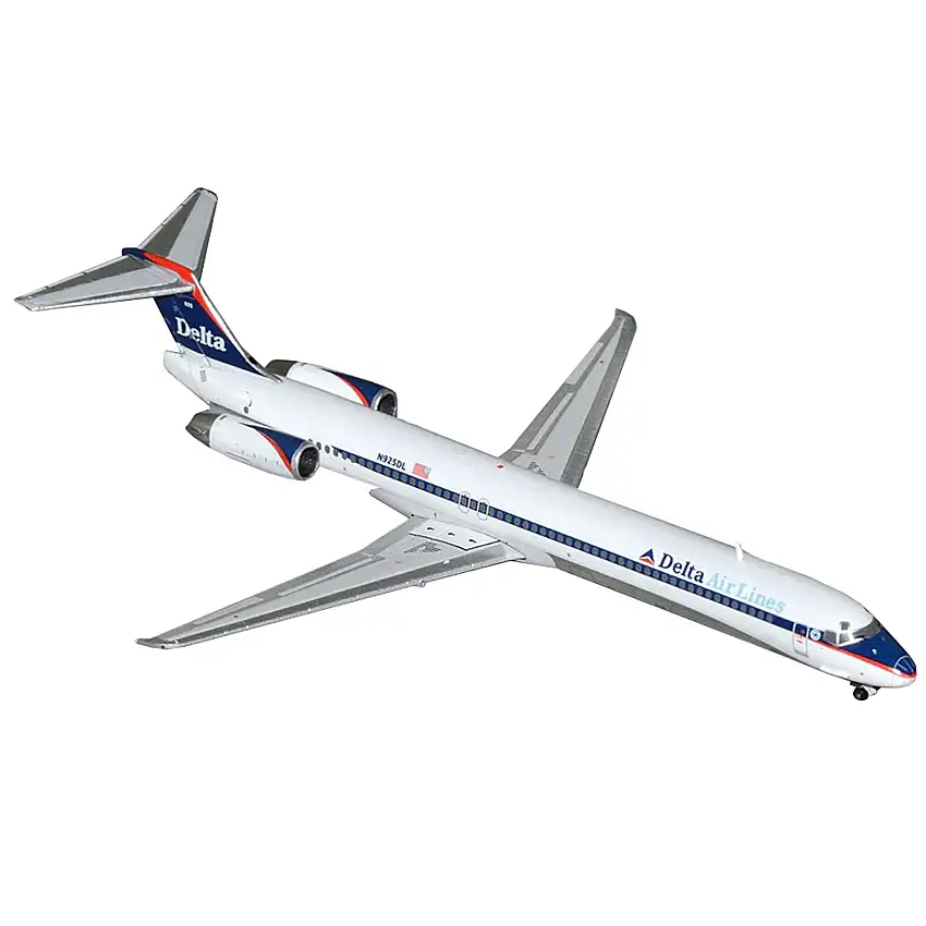 McDonnell Douglas MD-88 Commercial Aircraft "Delta Air Lines" (N925DL) White with Blue and Red Graphics 1/400 Diecast Model Airplane by GeminiJets