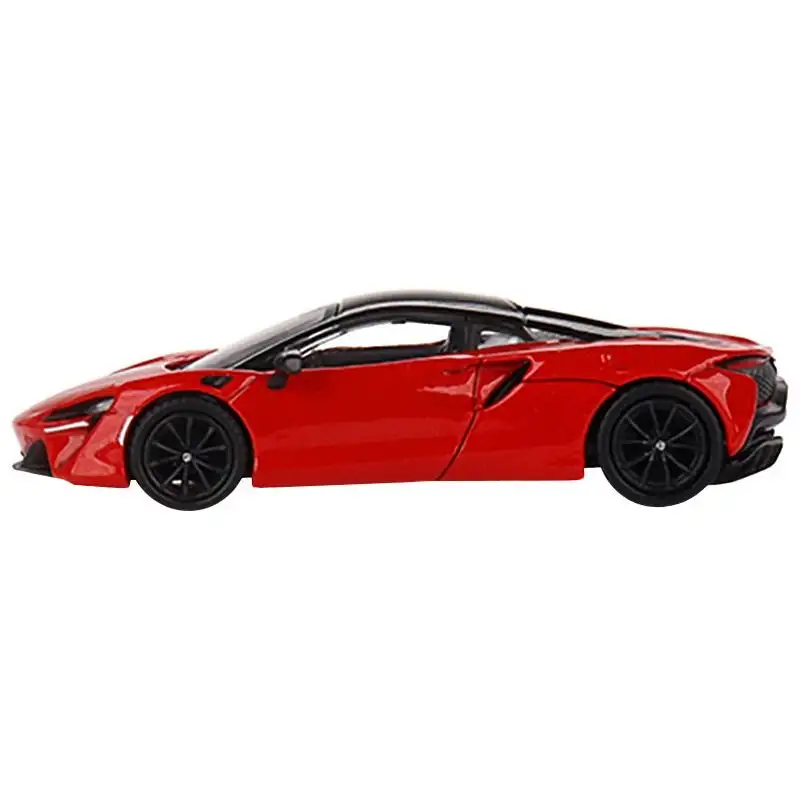 McLaren Artura Vermillion Red with Black Top Limited Edition to 2400 pieces Worldwide 1/64 Diecast Model Car by Mini GT