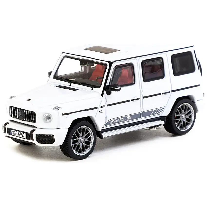 Mercedes-AMG G 63 "Edition 55" White "Road64" Series 1/64 Diecast Model Car by Tarmac Works