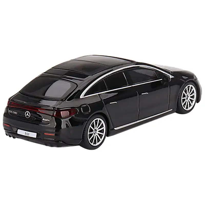 Mercedes-Benz EQS 580 4MATIC Black Limited Edition to 2400 pieces Worldwide 1/64 Diecast Model Car by Mini GT