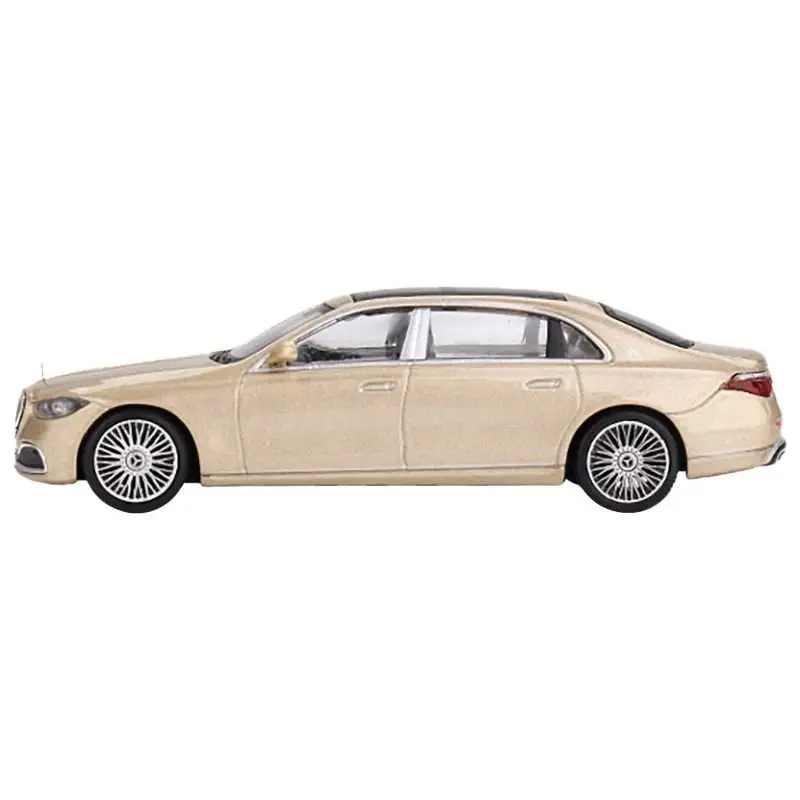 Mercedes-Maybach S680 Champagne Gold Metallic with Sunroof Limited Edition to 2760 pieces Worldwide 1/64 Diecast Model Car by Mini GT