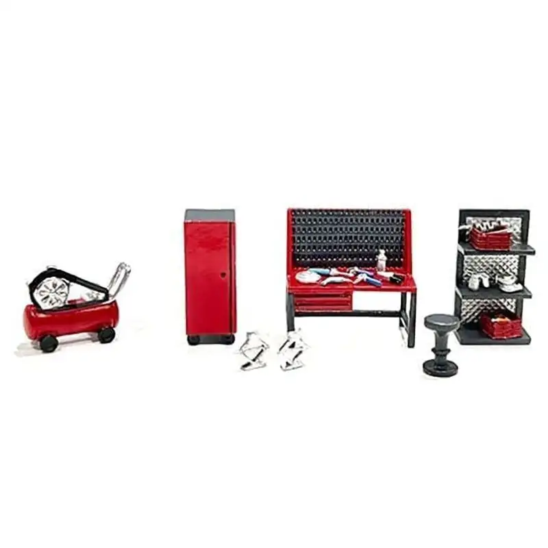 "Metal Tools" Set C of 7 Pieces Limited Edition 1/64 Scale Models by American Diorama