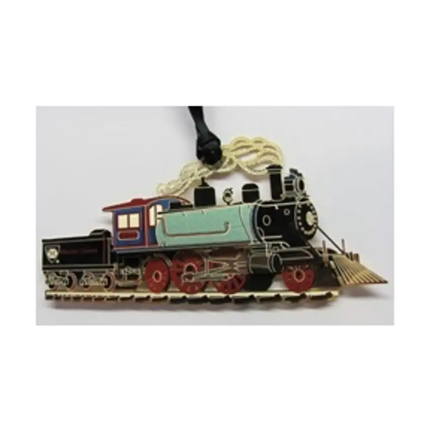 2011 Cut Brass Train Ornament - 2-4-2 Locomotive