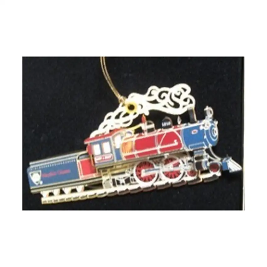 2012 Cut Brass Train Ornament - 4-4-0 Locomotive