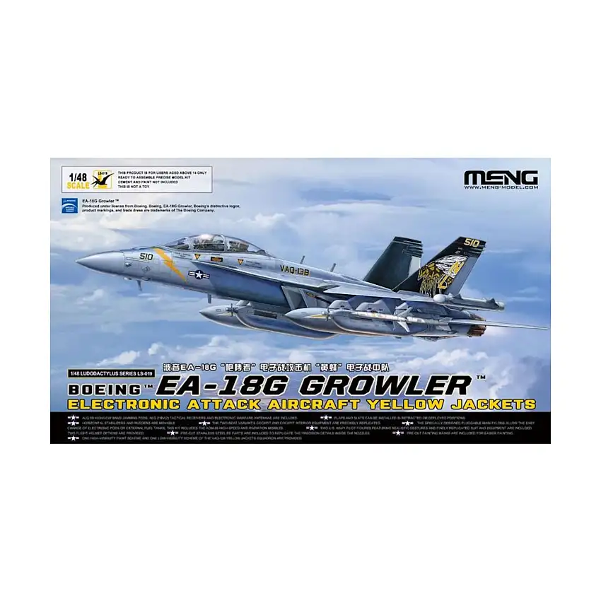 Boeing EA-18G Growler Electronic Attack Aircraft Yellow Jackets